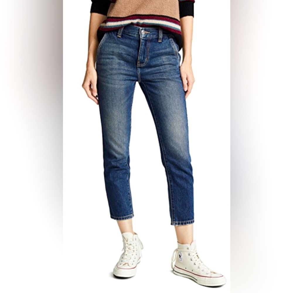 Current/Elliott Cropped Confidant Jeans in Becker Size 29 Straight Leg